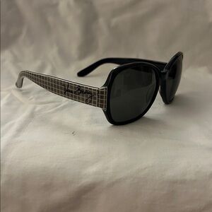 Vera Bradley Black Sunglasses with Patterned Arms